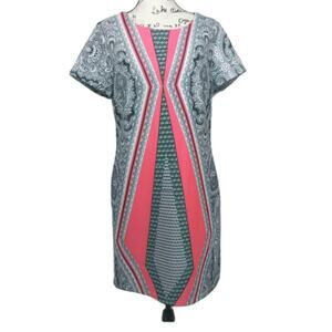 Kut from the Kloth Alicea Ponte Geometric Contemporary Dress Size 10